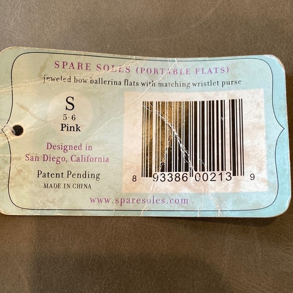 Spare Soles Pink Portable Flats w/Pouch - Picture 8 of 10